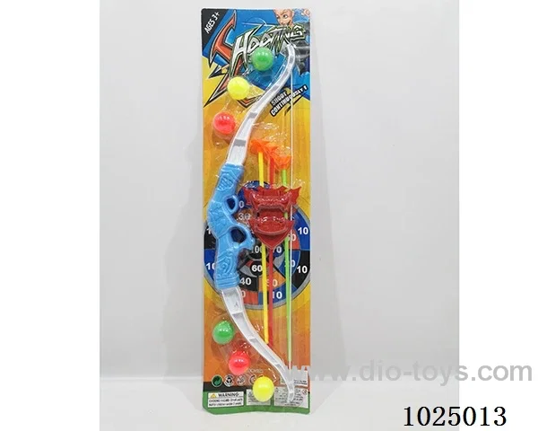 Bow and arrow set in blister card