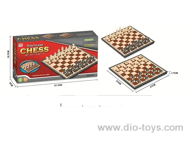 2 in 1 Chess in color box