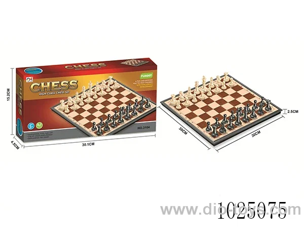 Chess with magnetism in color box