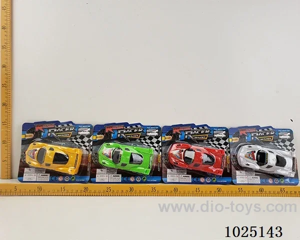 pull back car in blister card