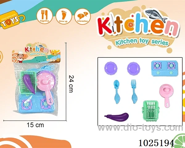 kitchen set in PVC bag with header