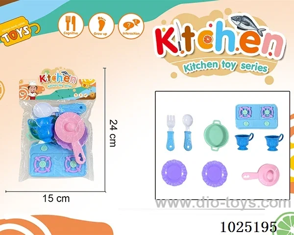 kitchen set in PVC bag with header