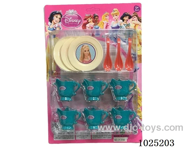 Tea set in blister card