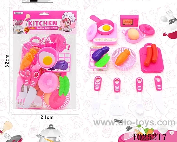 kitchen set  in PVC bag with header