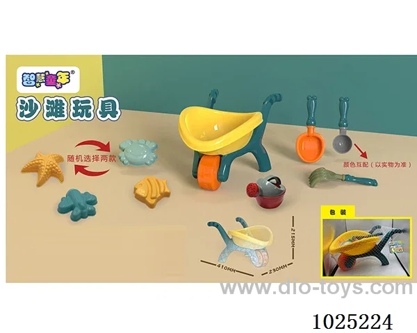beach toys in net bag