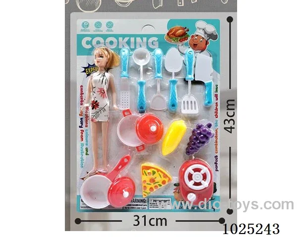 kitchen set in blister card