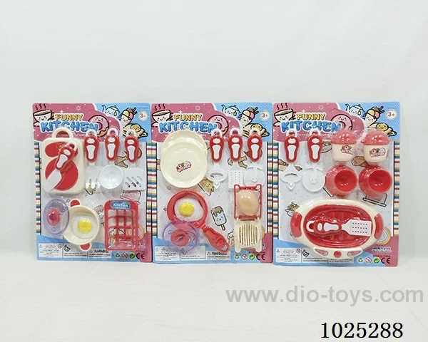 kitchen set in blister card