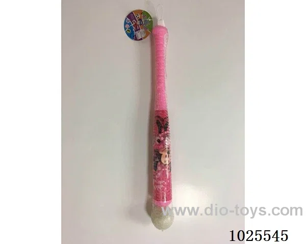 Baseball bat in net bag