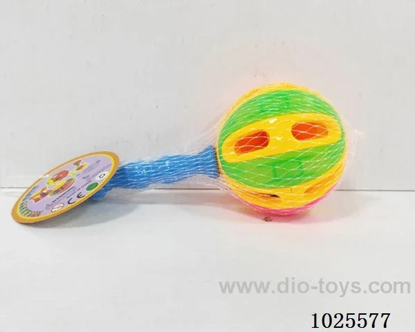 8cm rattle ball in net bag