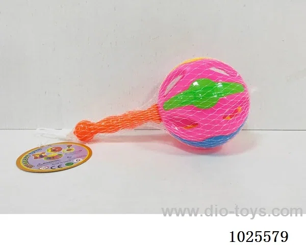 10cm  rattle ball in net bag