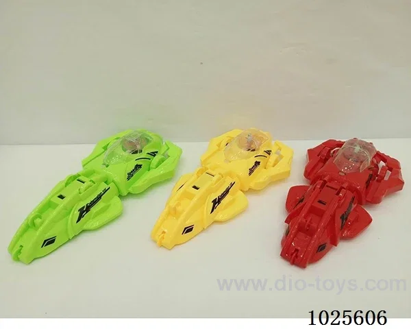 pull line car with light& free wheel in  opp bag