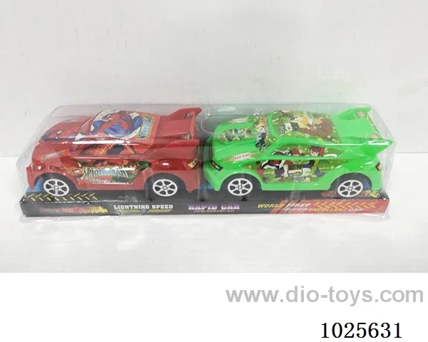 2pcs free wheel car in pvc cover