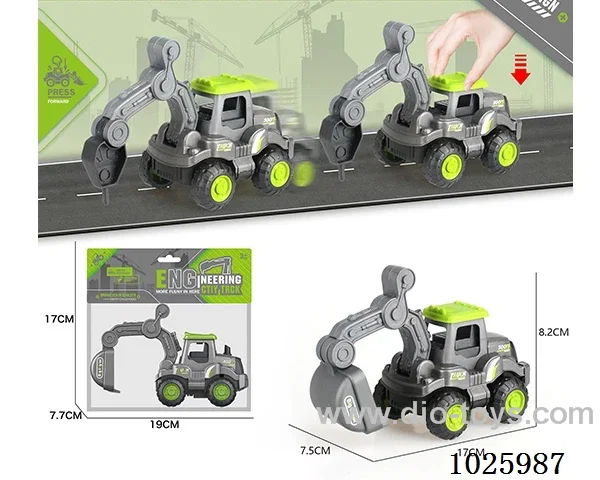 Press toy car in poly bag header