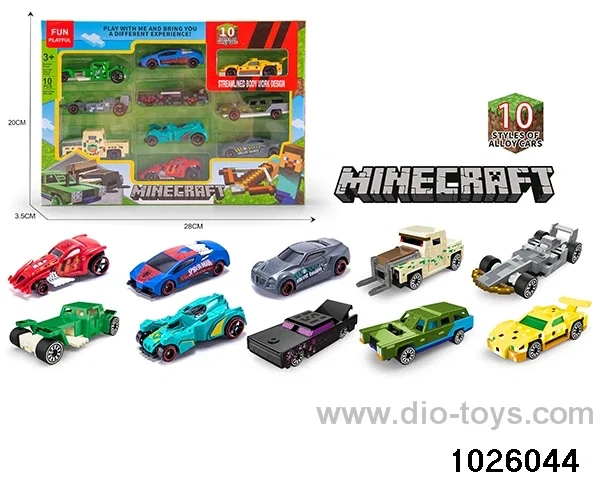 10pcs My world 1:64 alloy car in color box