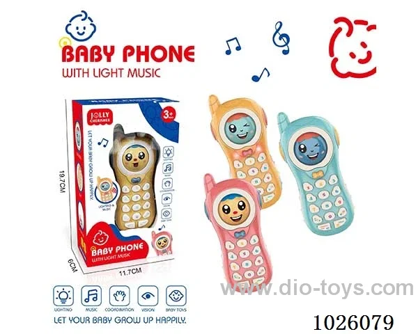 baby education mobilephone with light&music in window box