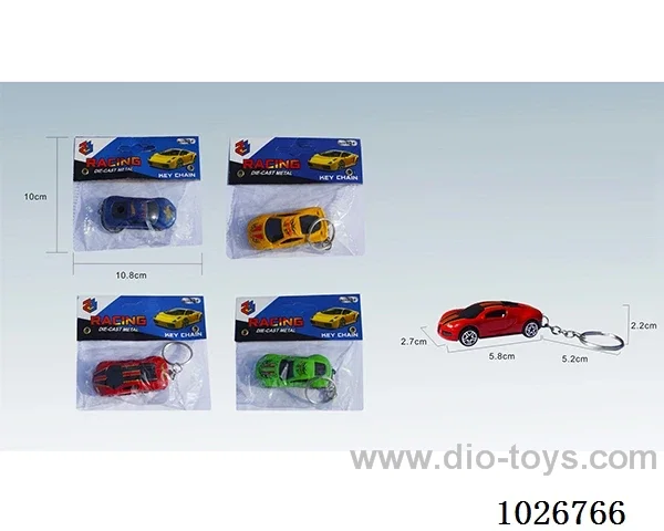 free wheel alloy car 4sets&4color mixed loading  in PVC bag with header