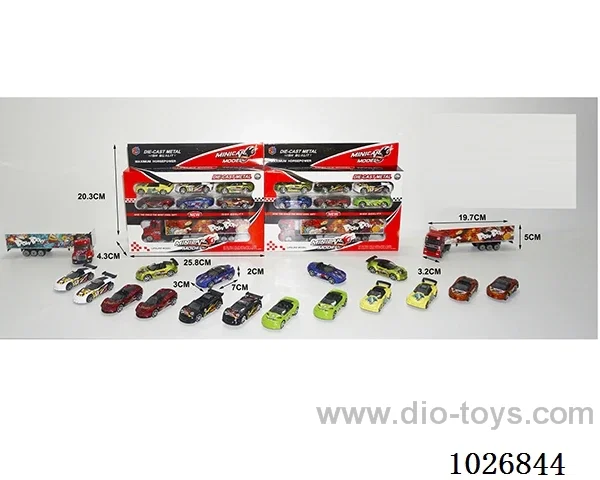 free wheel alloy car set in window box