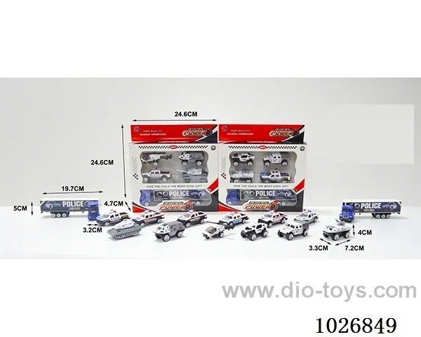 free wheel alloy car set in window box