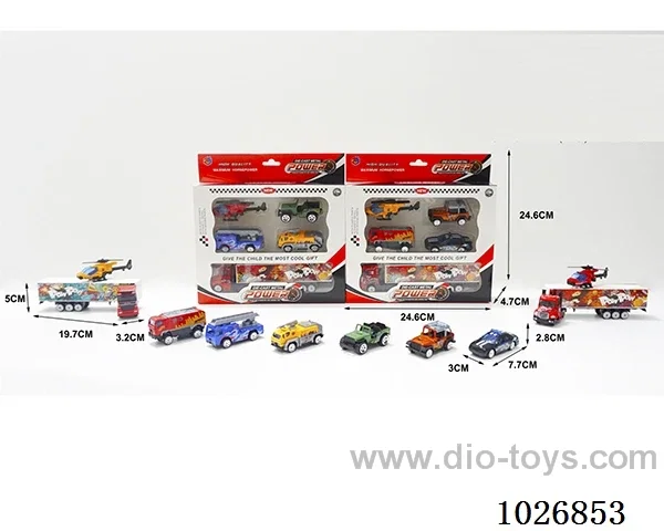 free wheel alloy car set in window box