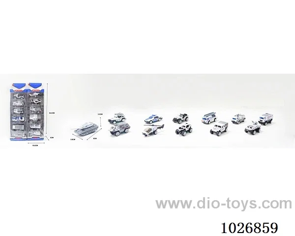 1:55 6pcs  Free Wheel alloy car 12sets mixed loading in window box