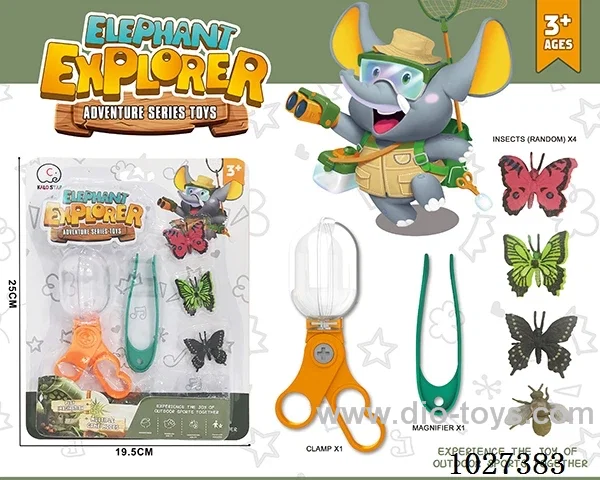 Outdoor science observation clip  in blister
