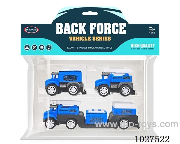 pull back car in PP bag with header