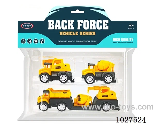 pull back car in PP bag with header
