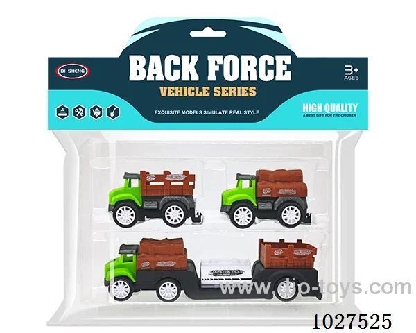 pull back car in PP bag with header