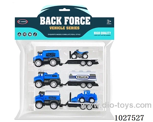 pull back car in PP bag with header