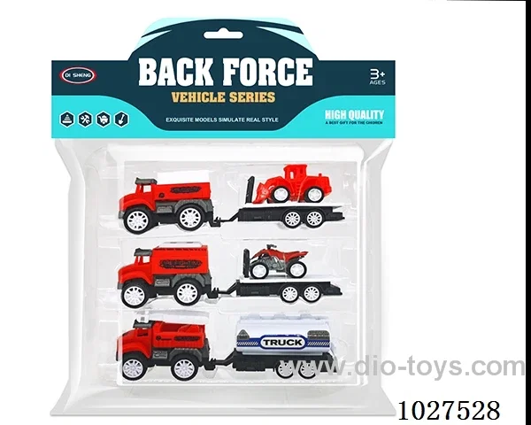 pull back car in PP bag with header