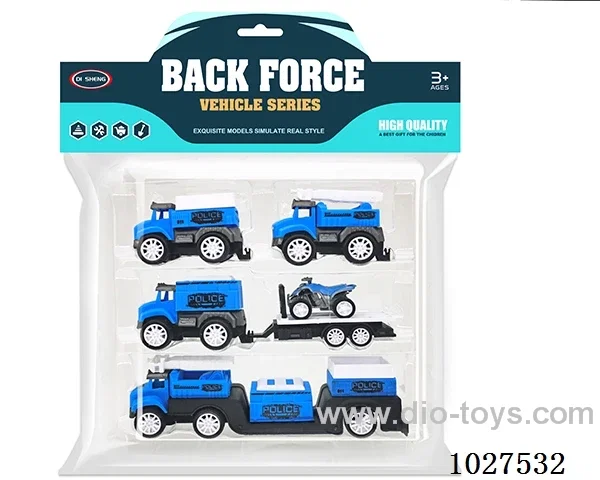 pull back car in PP bag with header