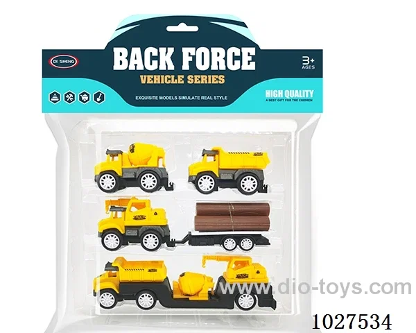 pull back car in PP bag with header
