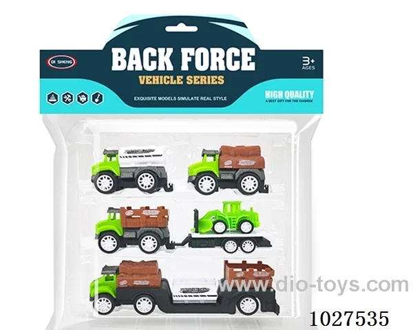 pull back car in PP bag with header