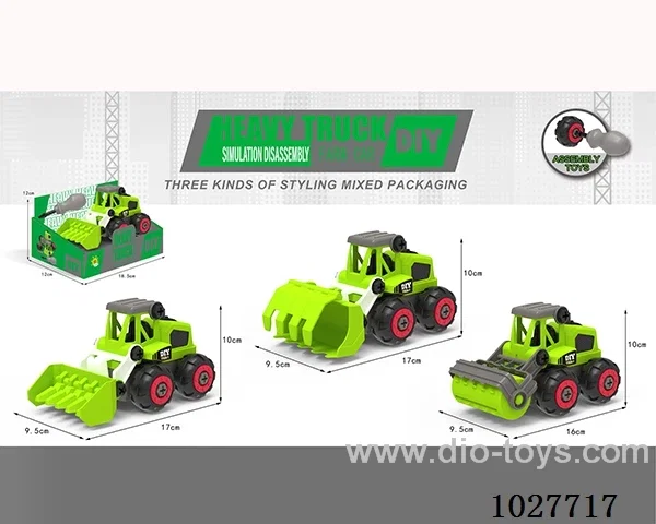 sliding disassembly car 3sets mixed loading in display box