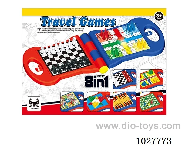 8 IN 1 CHESS in Color box
