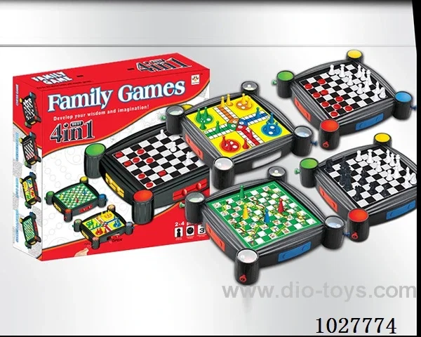 4-IN-1 CHESS in Color box