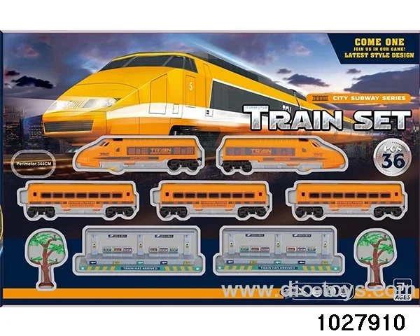 Electric light music train in window box