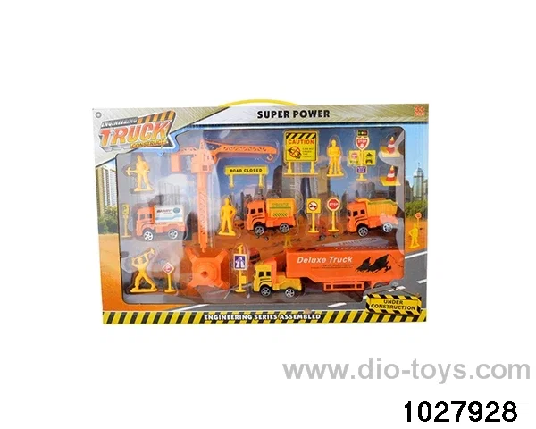 Engineering Vehicle Set in window box