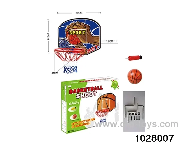 Cartoon hanging basketball board in color box