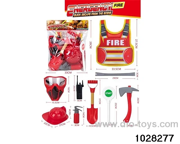 Firefighting sets in PP bag with header