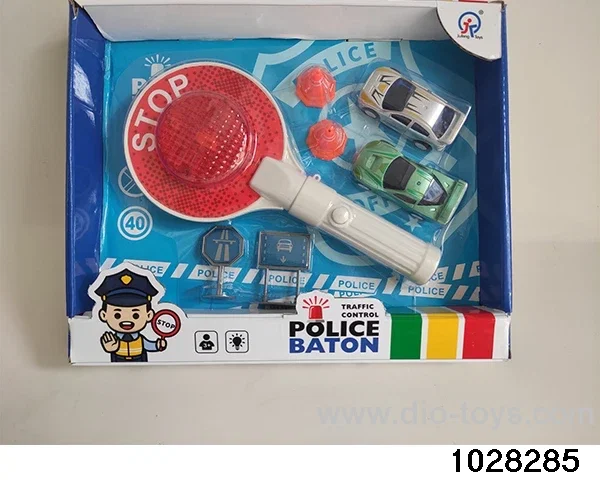 Traffic baton signal set with IC light in display box