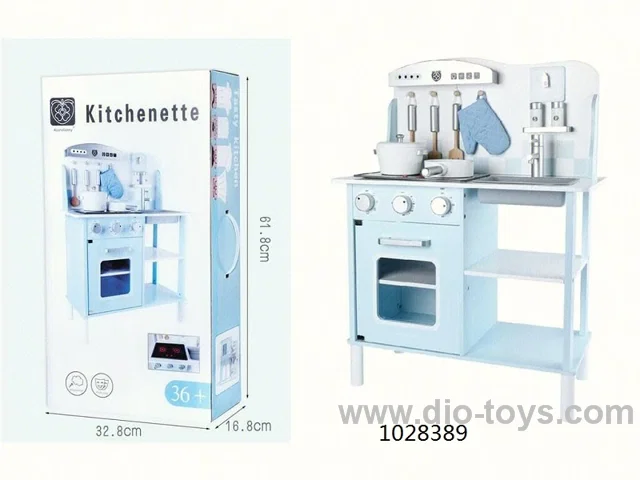 wooden kitchen set in color box
