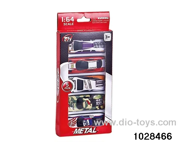 Iron axle wheel tin car in 5pcs window box