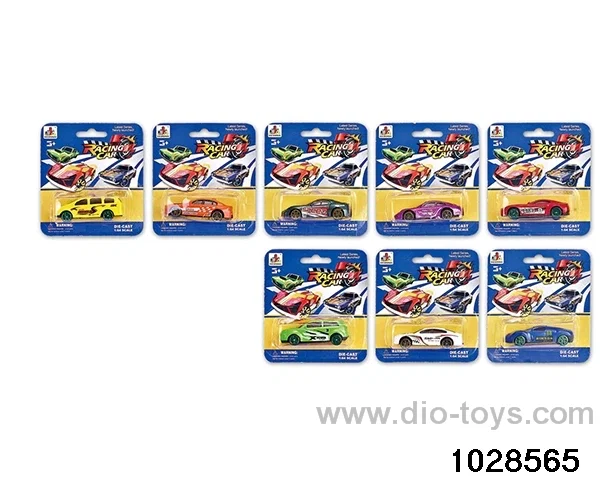 1:64 sliding alloy car in Blister card