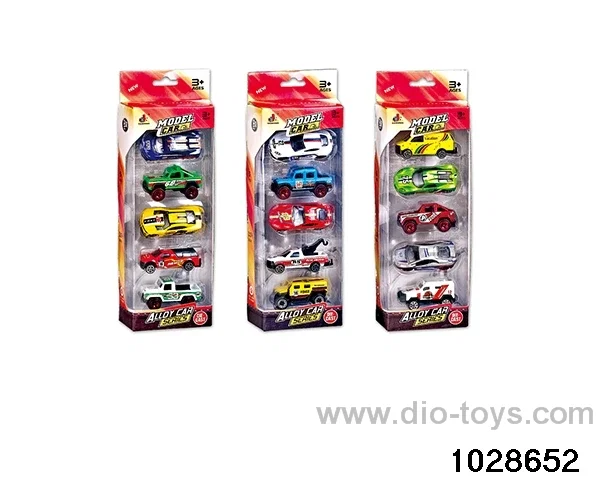 Alloy cars in 5pcs window box