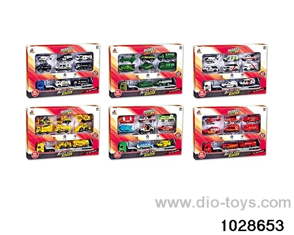 Alloy car sets in 10pcs window box