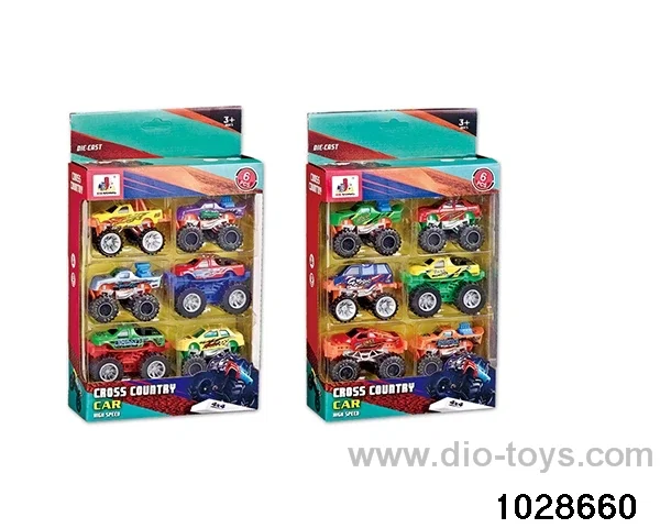 Alloy cars in 6pcs window box