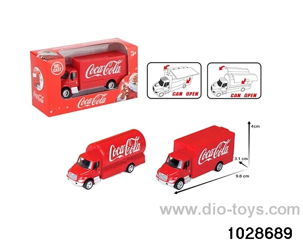 Coke small container trailer in window box
