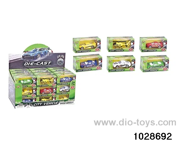 Alloy cars in display box