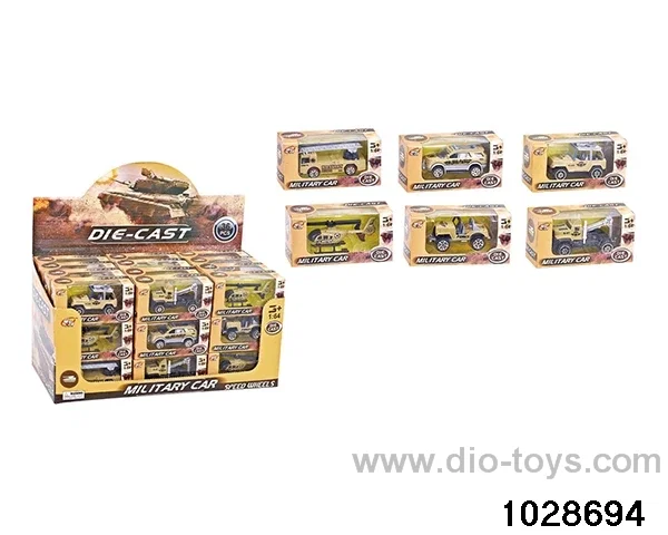 Alloy cars in display box